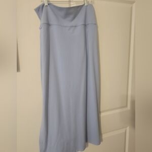 Aerie Blue Asymmetrical A-Line Maxi Skirt